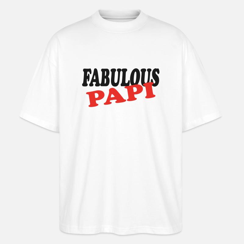 Fabelhaftes PAPI - Stanley/Stella Oversized Unisex Bio T-Shirt Blaster 2.0 - Weiß