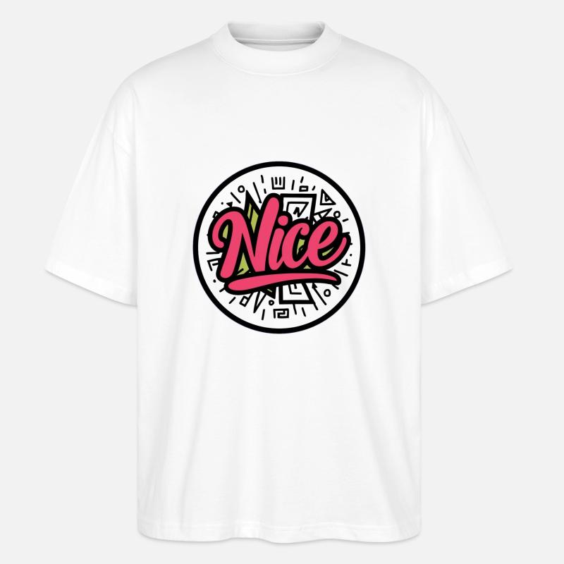 Nice - Stanley/Stella Oversized Unisex Bio T-Shirt Blaster 2.0 - Weiß
