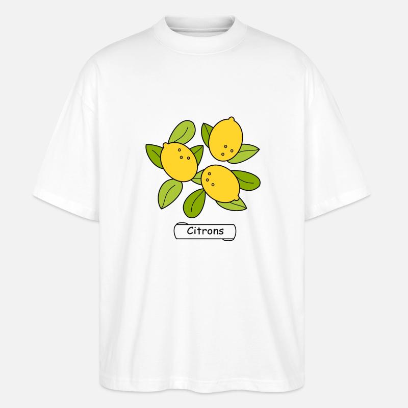 Citrons - Stanley/Stella Oversized Unisex Bio T-Shirt Blaster 2.0 - Weiß