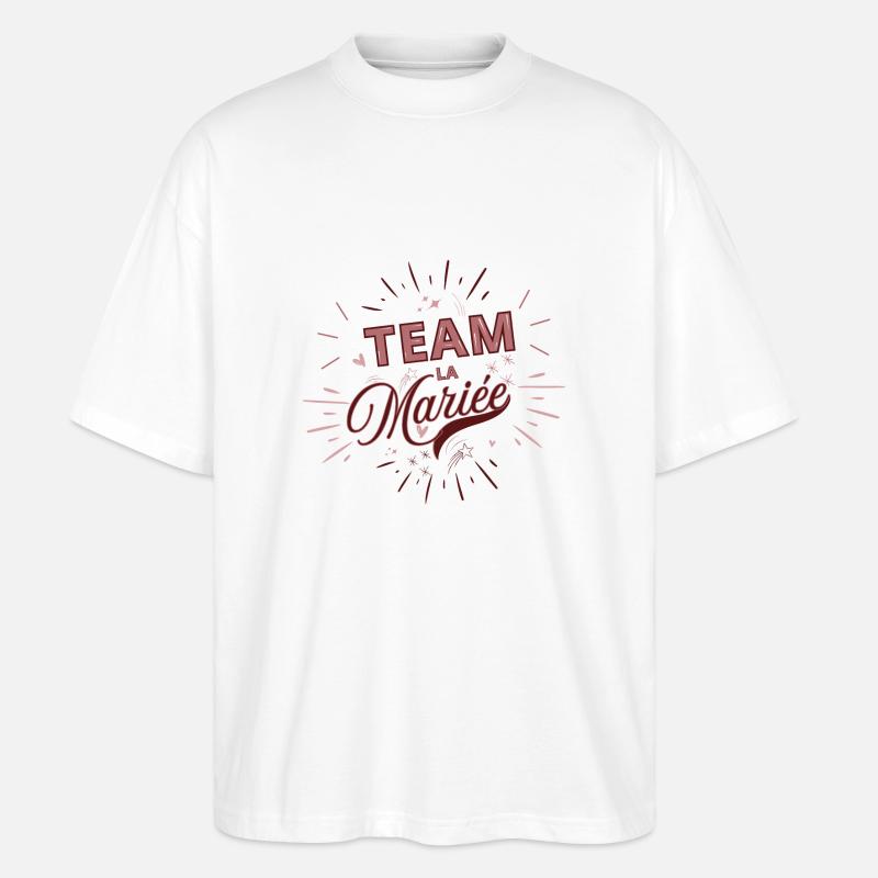 Das Brautteam - Stanley/Stella Oversized Unisex Bio T-Shirt Blaster 2.0 - Weiß