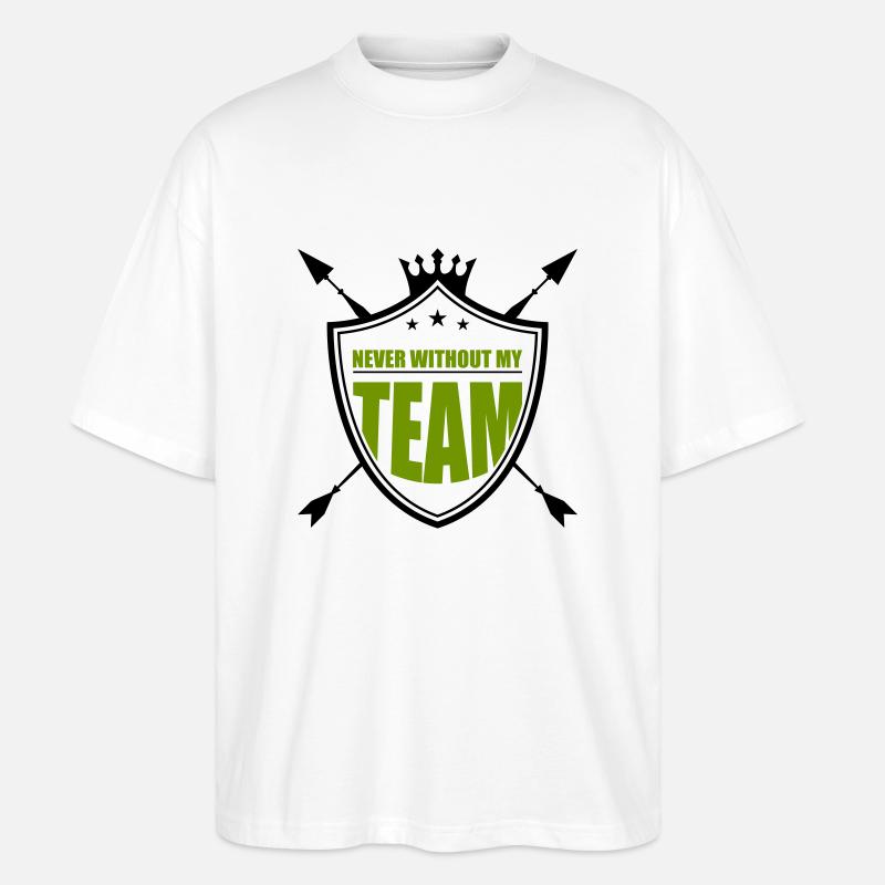 wappen team - Stanley/Stella Oversized Unisex Bio T-Shirt Blaster 2.0 - Weiß