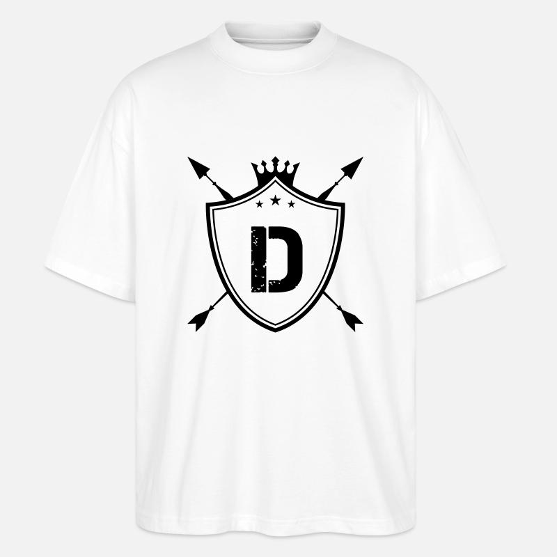 wappen d - Stanley/Stella Oversized Unisex Bio T-Shirt Blaster 2.0 - Weiß