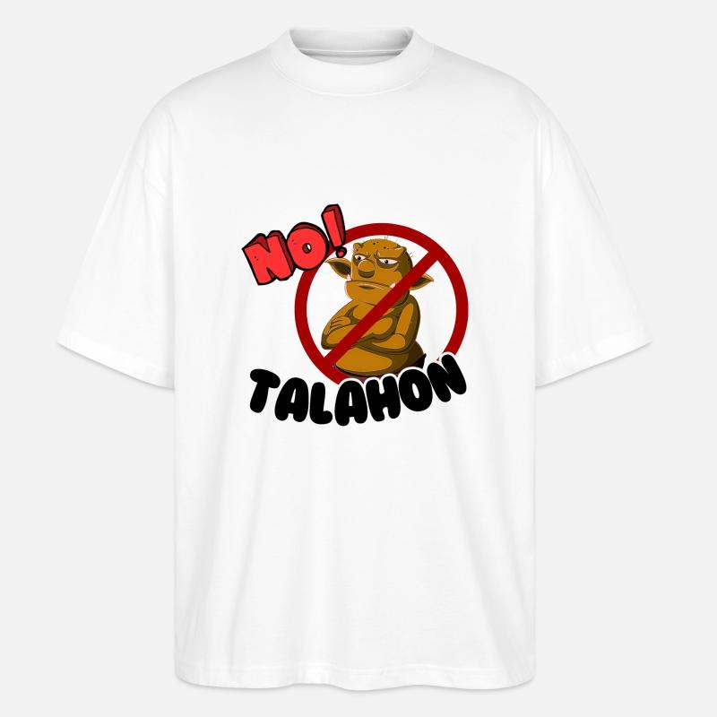 No Talahon Troll - Stanley/Stella Oversized Unisex Bio T-Shirt Blaster 2.0 - Weiß