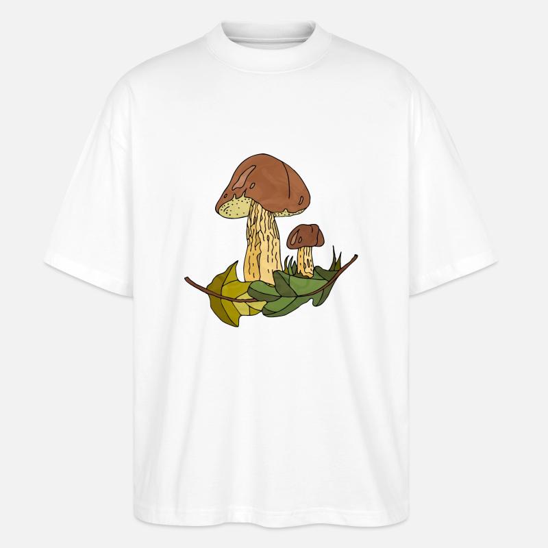 Pilze - Stanley/Stella Oversized Unisex Bio T-Shirt Blaster 2.0 - Weiß