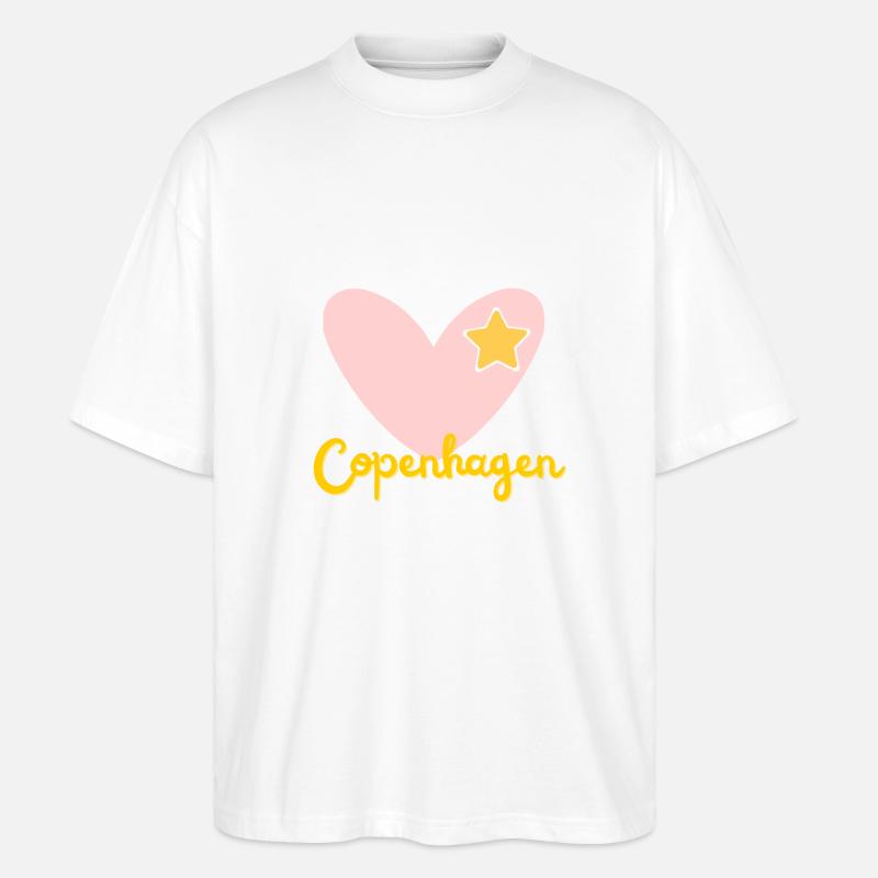 Copenhague - Danemark - Vacances - Voyage - Malmö - T-shirt bio Blaster 2.0 coupe oversize Stanley/Stella Unisexe - blanc