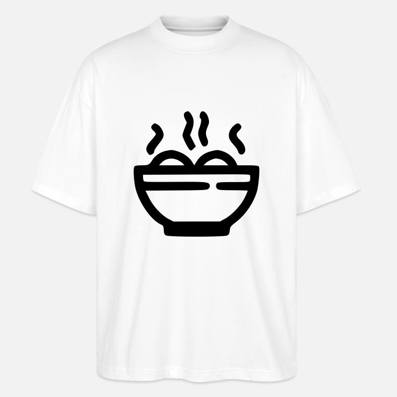 Ramen-Suppe - Stanley/Stella Oversized Unisex Bio T-Shirt Blaster 2.0 - Weiß