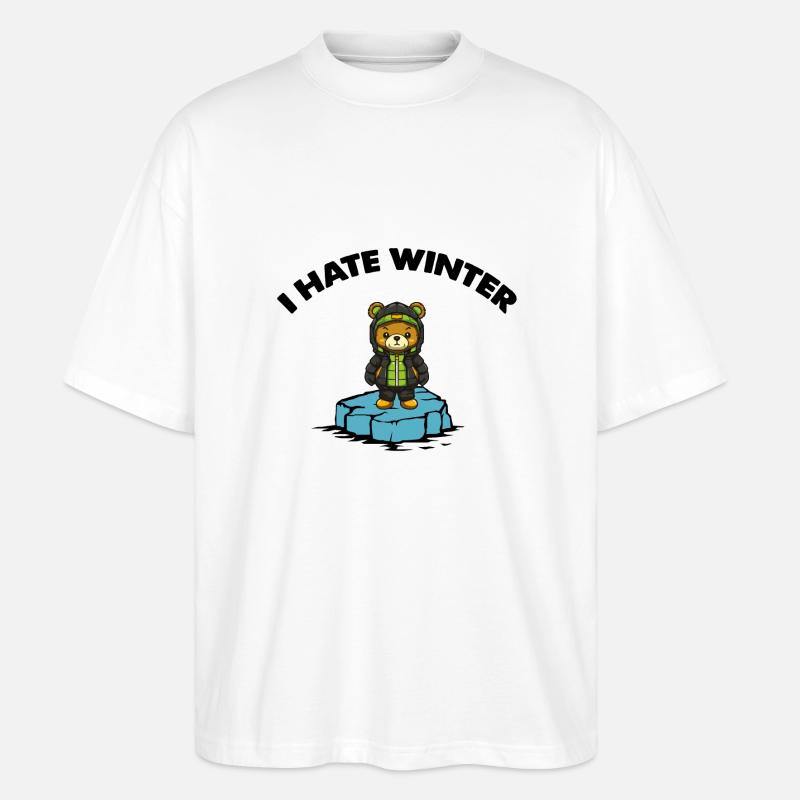 bär eisscholle winter - Stanley/Stella Oversized Unisex Bio T-Shirt Blaster 2.0 - Weiß
