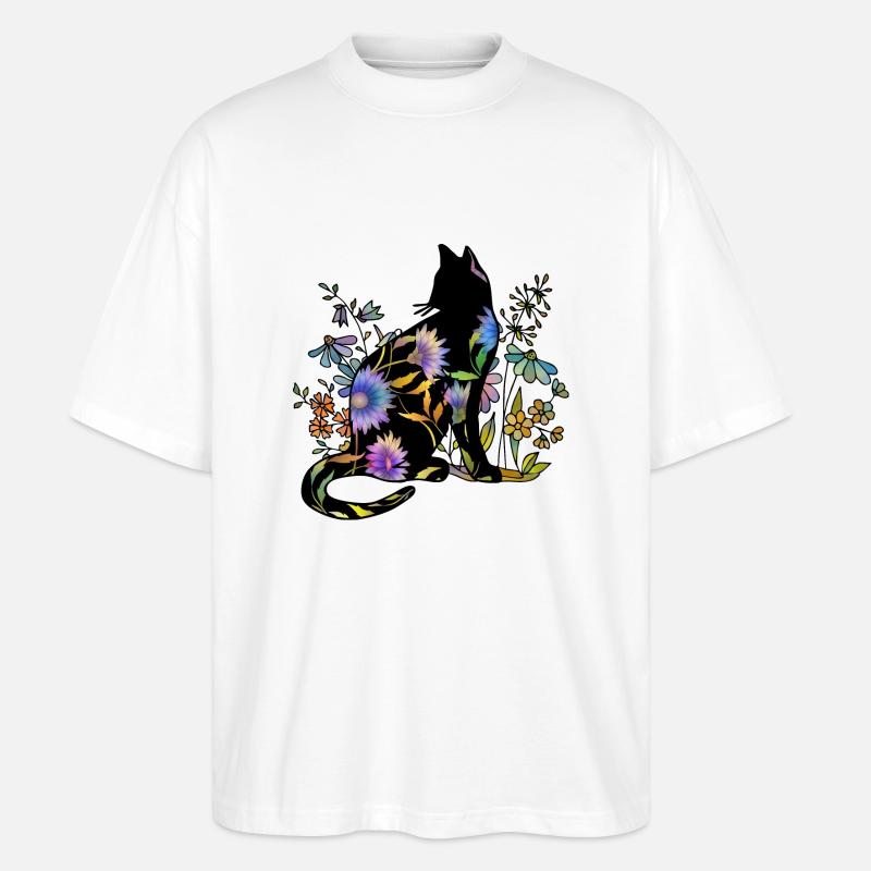 Chat - T-shirt bio Blaster 2.0 coupe oversize Stanley/Stella Unisexe - blanc