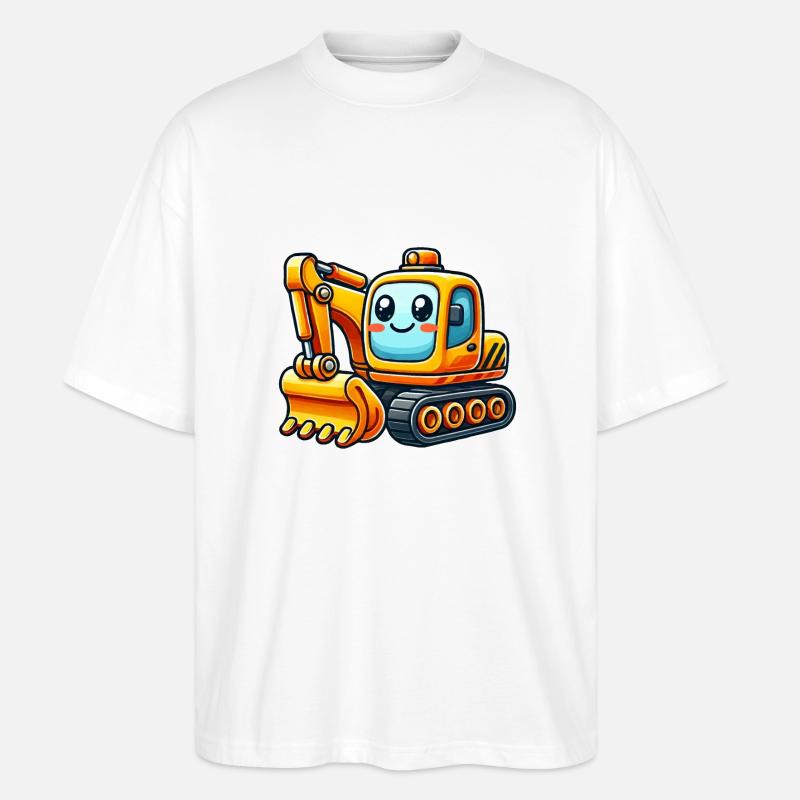 Bagger Comic - Stanley/Stella Oversized Unisex Bio T-Shirt Blaster 2.0 - Weiß