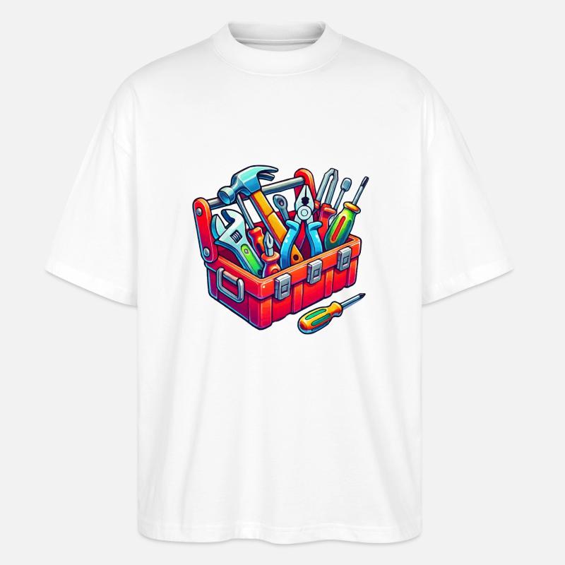 Tool Toolbox - Stanley/Stella Oversized Unisex Organic T-shirt Blaster 2.0 - white