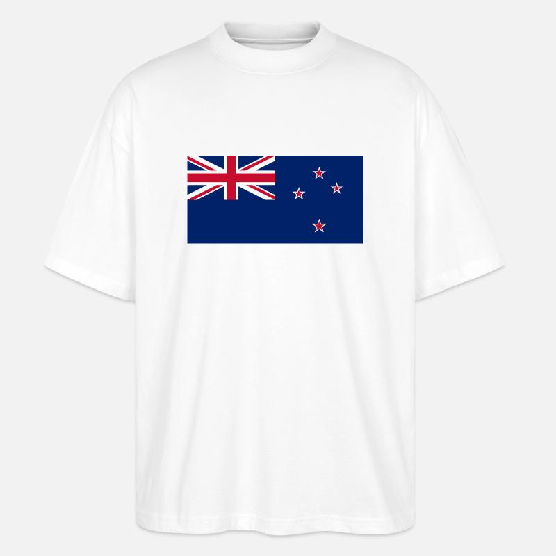 Neuseeland - Stanley/Stella Oversized Unisex Bio T-Shirt Blaster 2.0 - Weiß