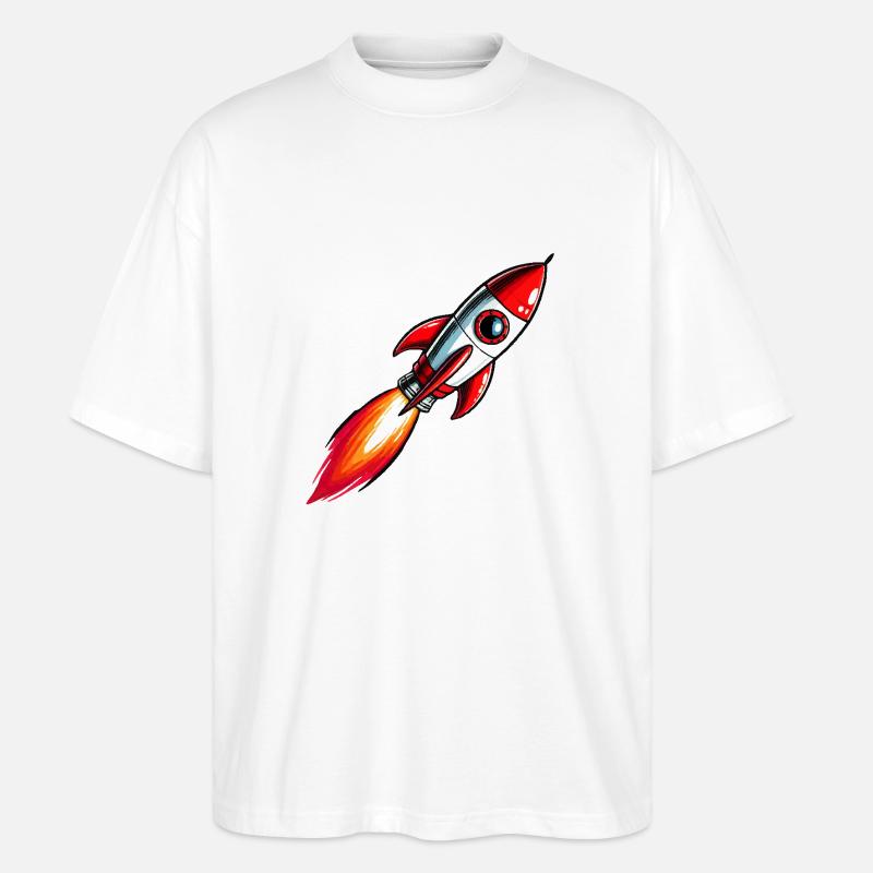 Fusée - T-shirt bio Blaster 2.0 coupe oversize Stanley/Stella Unisexe - blanc