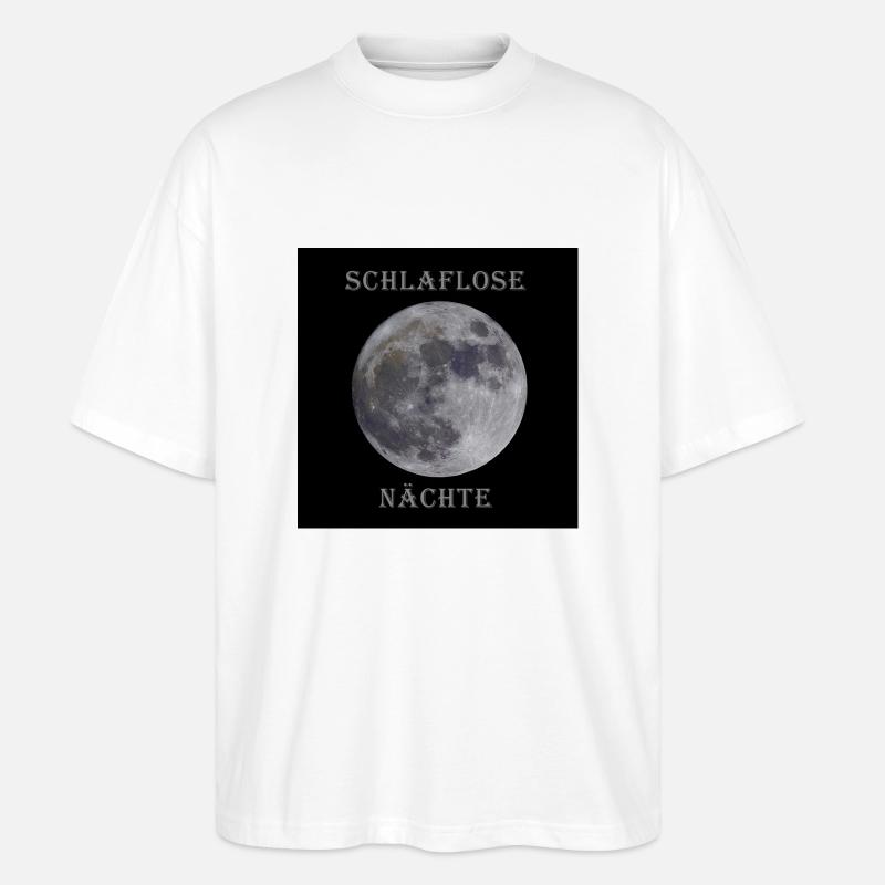 Schlaflose Nächte - Stanley/Stella Oversized Unisex Bio T-Shirt Blaster 2.0 - Weiß