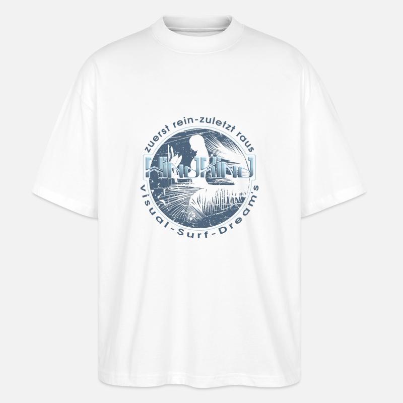Visual Surf dream - Stanley/Stella Oversized Unisex Organic T-shirt Blaster 2.0 - white