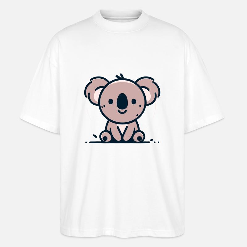 Koala animal de compagnie - T-shirt bio Blaster 2.0 coupe oversize Stanley/Stella Unisexe - blanc