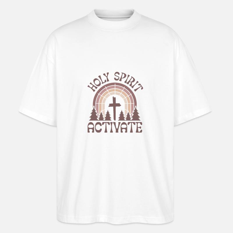 L’ saint s’active - T-shirt bio Blaster 2.0 coupe oversize Stanley/Stella Unisexe - blanc
