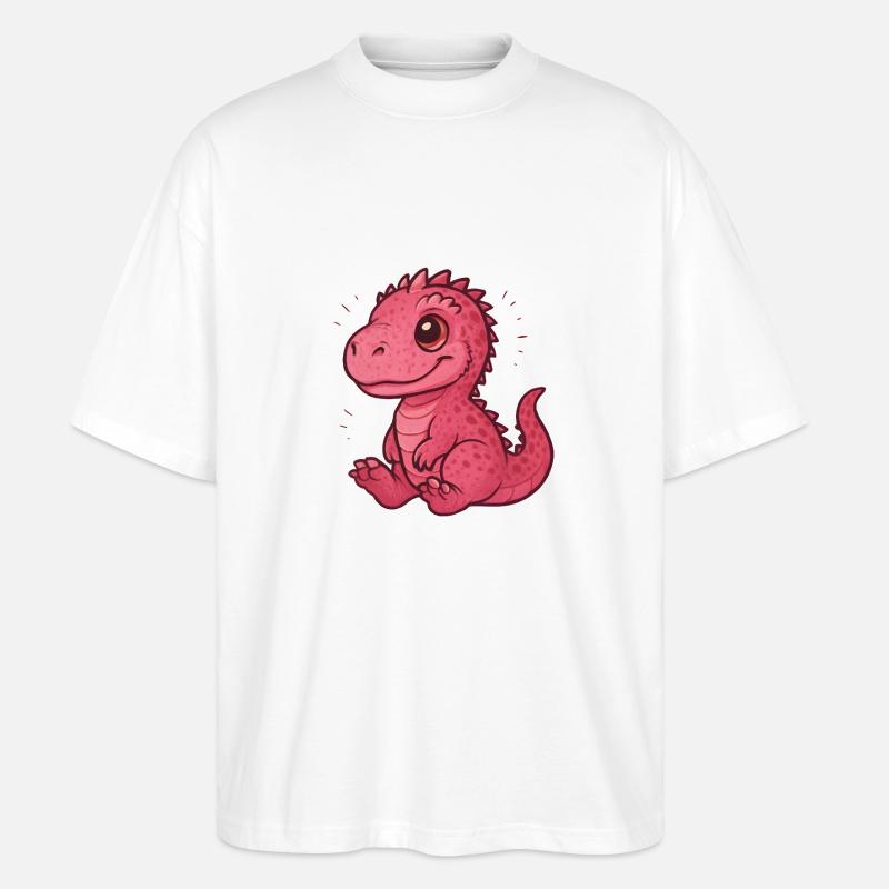 Pink Carcha Chibi - Stanley/Stella Oversized Unisex Bio T-Shirt Blaster 2.0 - Weiß