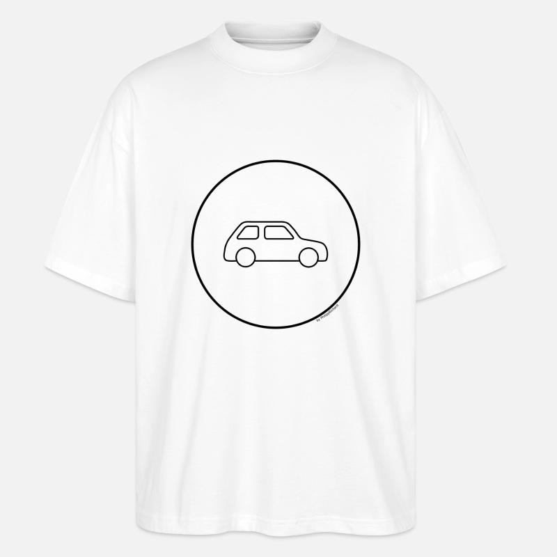 einfach ein Auto - Stanley/Stella Oversized Unisex Bio T-Shirt Blaster 2.0 - Weiß