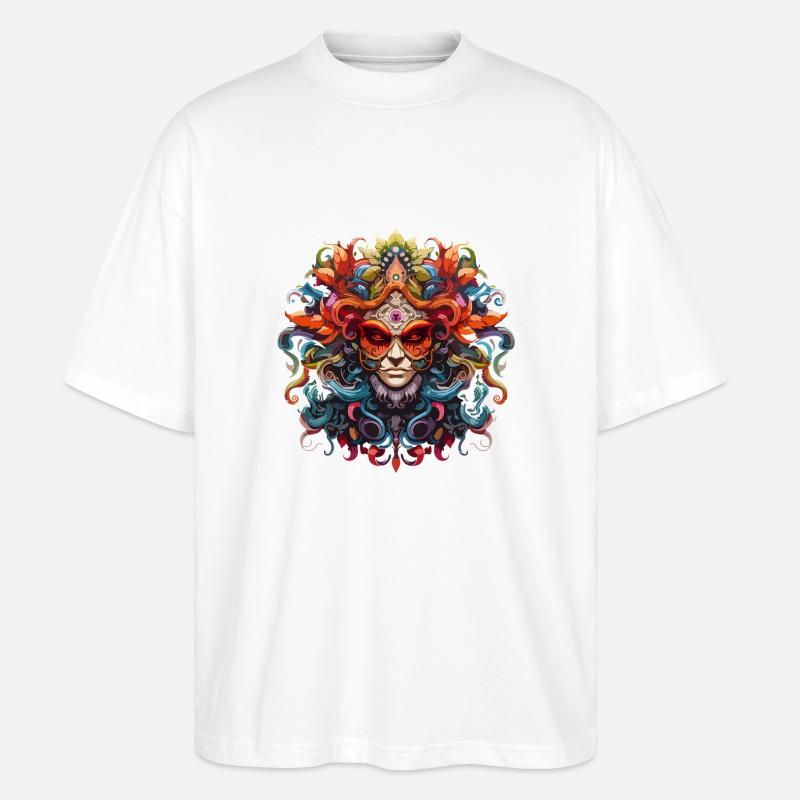 Ornament-Maske - Stanley/Stella Oversized Unisex Bio T-Shirt Blaster 2.0 - Weiß