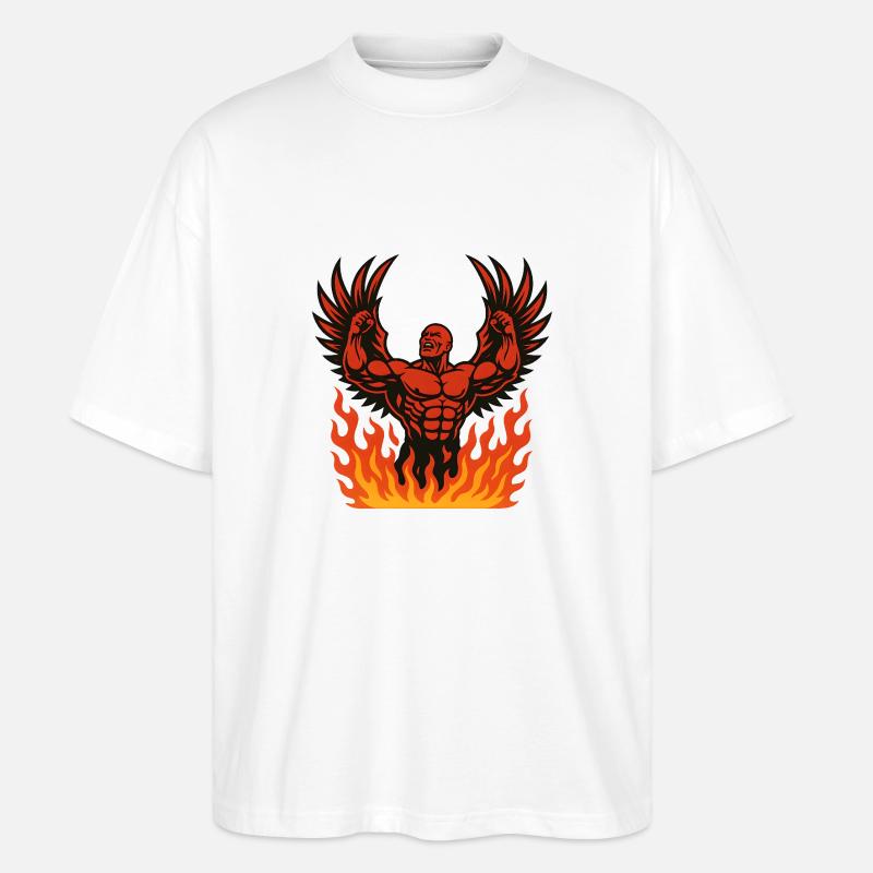 rising like a phoenix - Stanley/Stella Oversized Unisex Bio T-Shirt Blaster 2.0 - Weiß