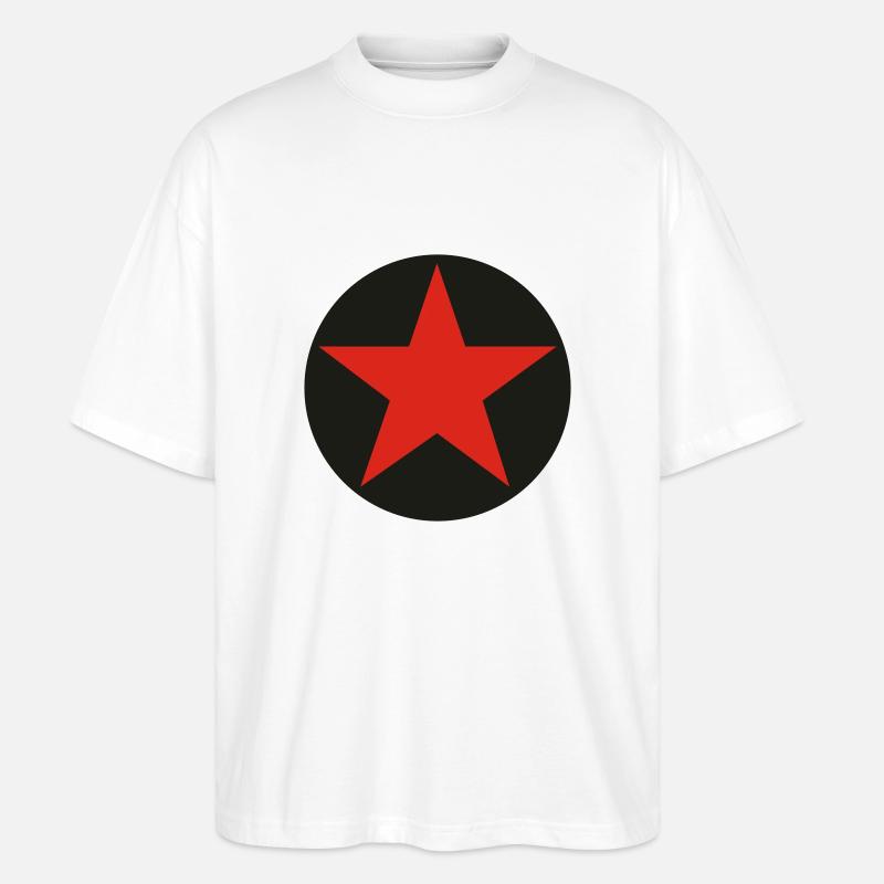 SternKreis 2col - Stanley/Stella Oversized Unisex Bio T-Shirt Blaster 2.0 - Weiß