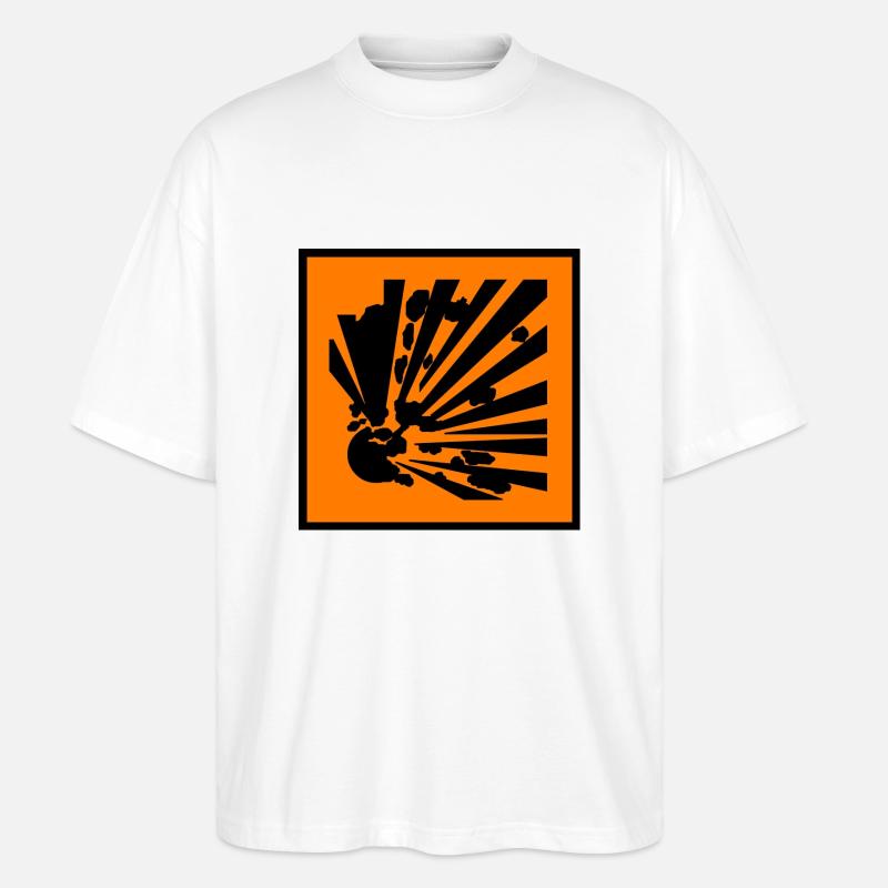 explosions gefahr - Stanley/Stella Oversized Unisex Bio T-Shirt Blaster 2.0 - Weiß