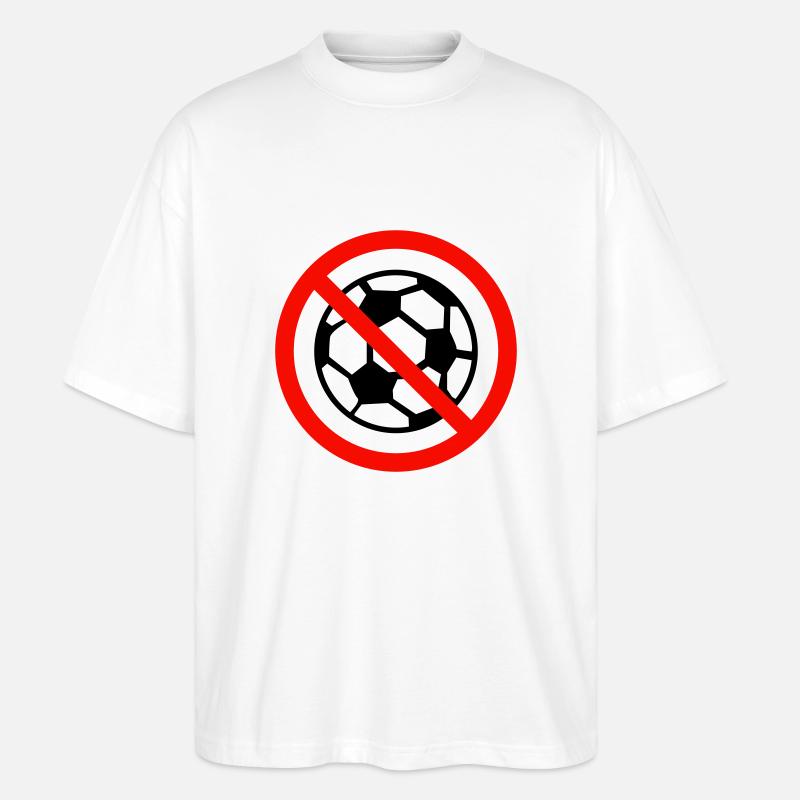 fussballverbot - Stanley/Stella Oversized Unisex Bio T-Shirt Blaster 2.0 - Weiß