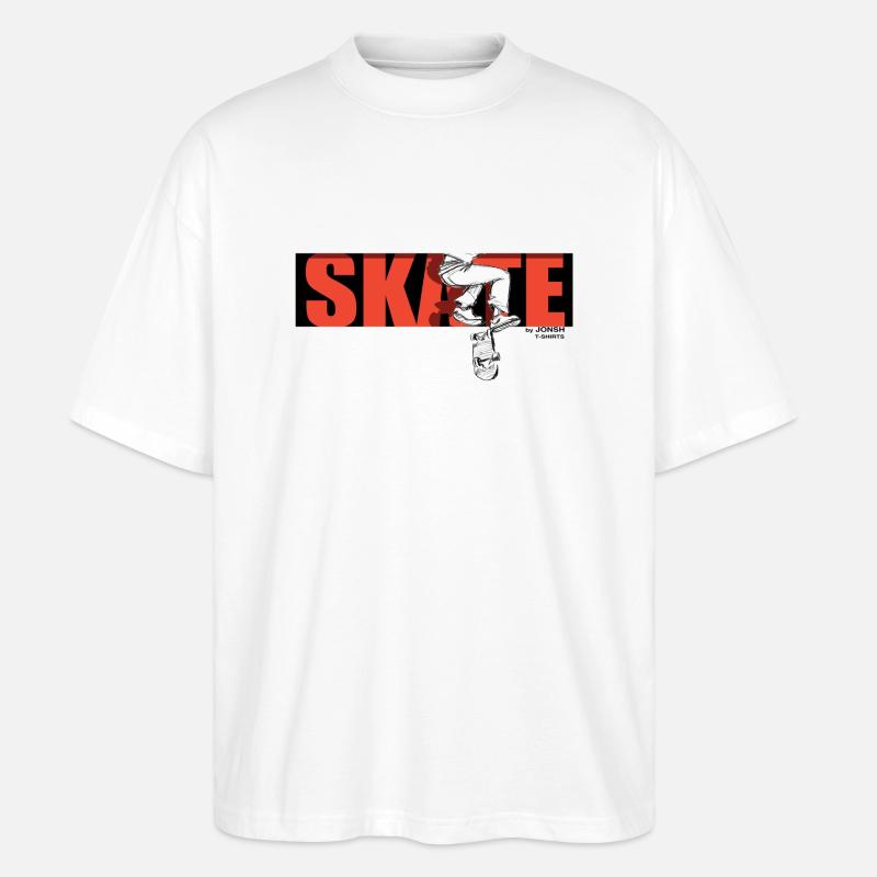 skate_by_jonsh - Stanley/Stella Oversized Unisex Bio T-Shirt Blaster 2.0 - Weiß