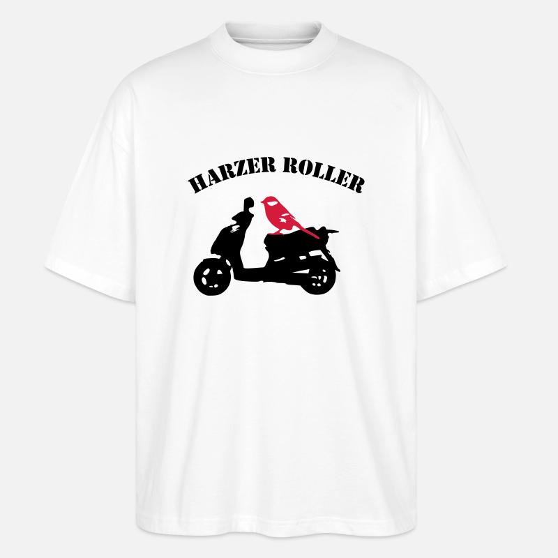 Harzer Roller - Stanley/Stella Oversized Unisex Bio T-Shirt Blaster 2.0 - Weiß