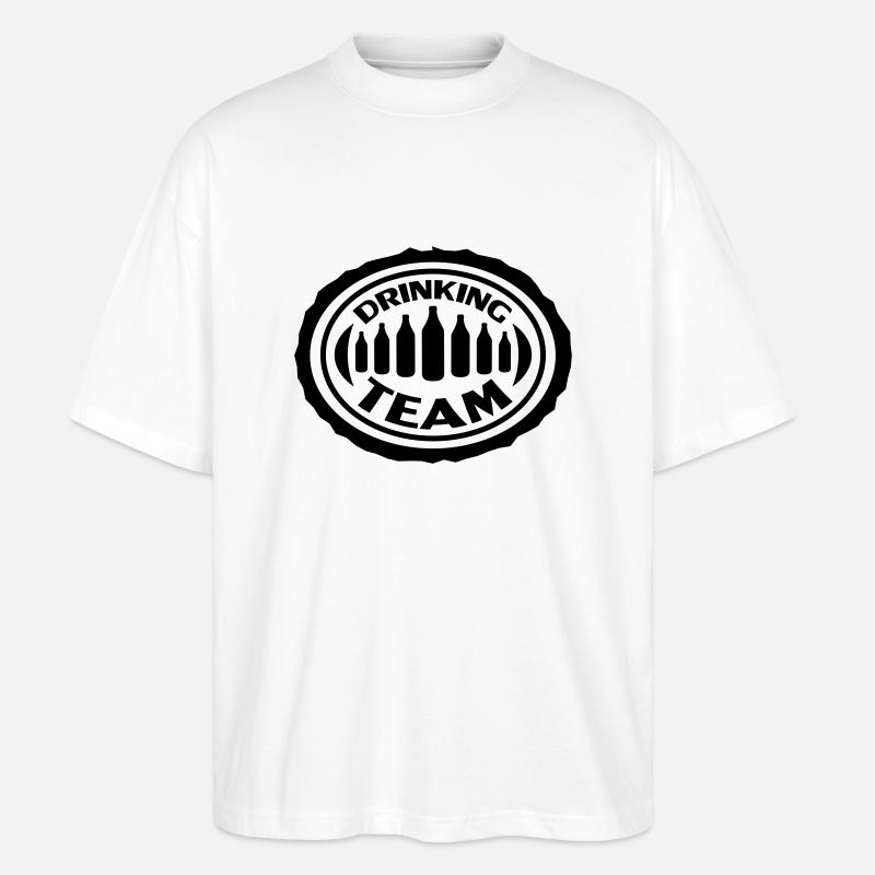 Drinking Team - T-shirt bio Blaster 2.0 coupe oversize Stanley/Stella Unisexe - blanc