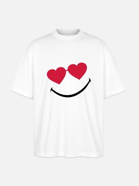 smileface_5 - Stanley/Stella Oversized Unisex Bio T-Shirt Blaster 2.0 - Weiß