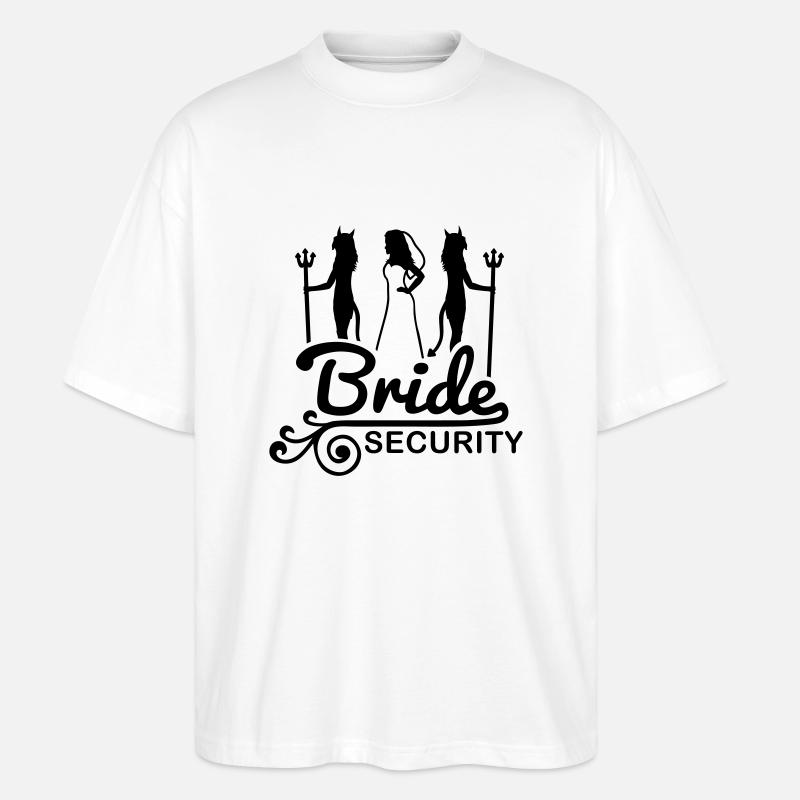 bride_security_f1 - Stanley/Stella Oversized Unisex Bio T-Shirt Blaster 2.0 - Weiß