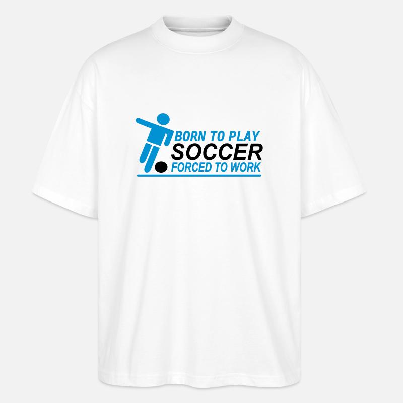 Fußball - Stanley/Stella Oversized Unisex Bio T-Shirt Blaster 2.0 - Weiß