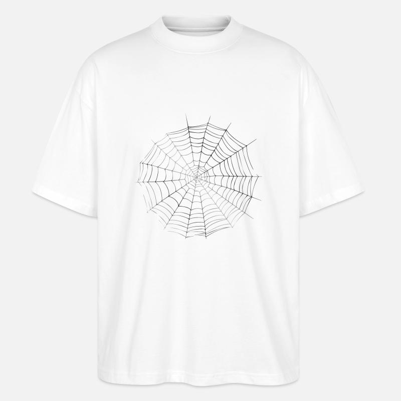 Smiley Spiderweb - Stanley/Stella Oversized Unisex Bio T-Shirt Blaster 2.0 - Weiß