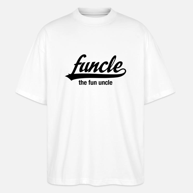 Funcle - The Fun Uncle - Stanley/Stella Oversized Unisex Bio T-Shirt Blaster 2.0 - Weiß