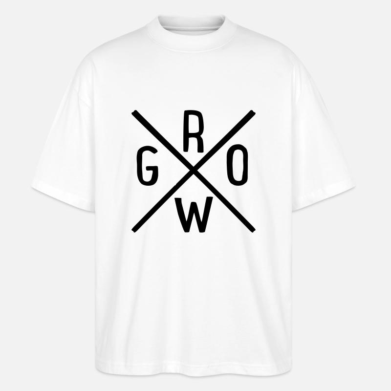 grow - Stanley/Stella Oversized Unisex Bio T-Shirt Blaster 2.0 - Weiß