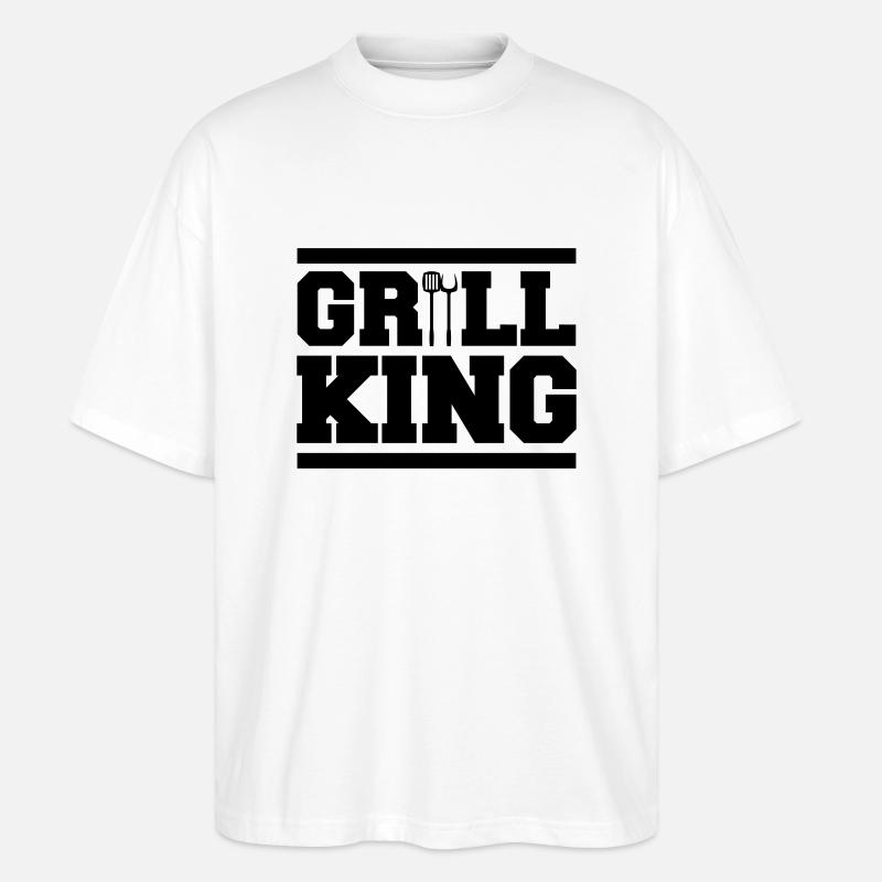grill king - Stanley/Stella Oversized Unisex Bio T-Shirt Blaster 2.0 - Weiß