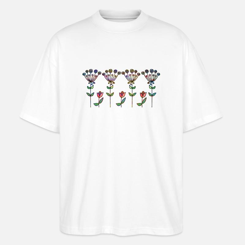 Fleur - T-shirt bio Blaster 2.0 coupe oversize Stanley/Stella Unisexe - blanc