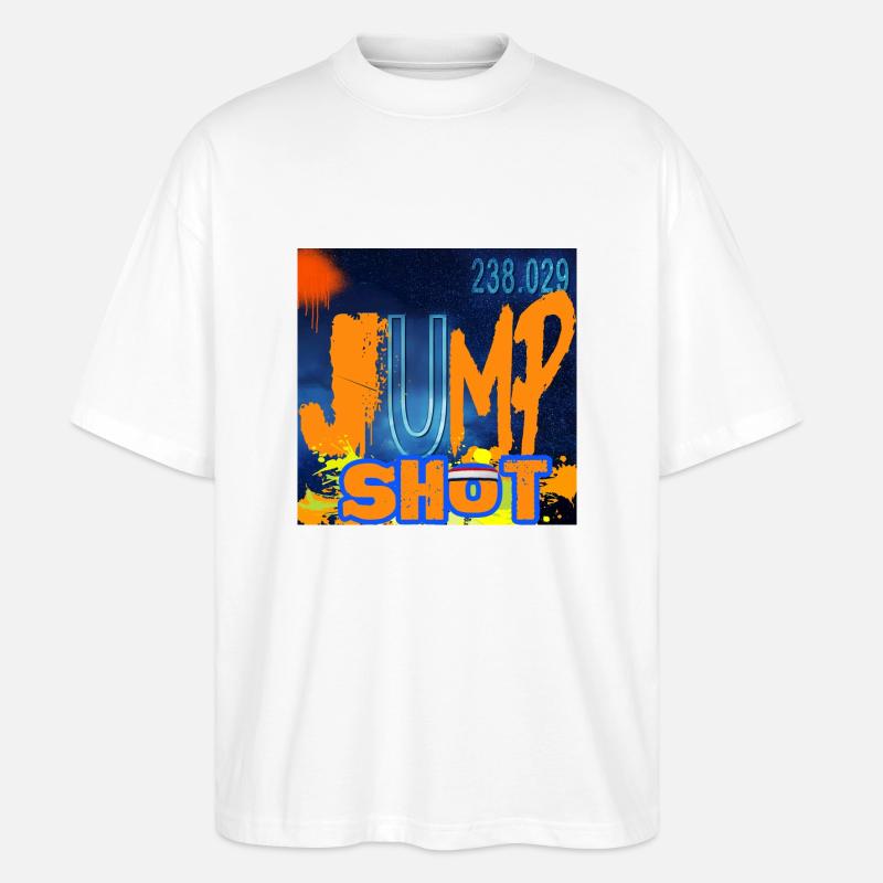 "JUMPSHOT"-Chemie-Design - Stanley/Stella Oversized Unisex Bio T-Shirt Blaster 2.0 - Weiß