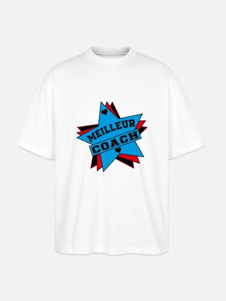 BESTER REISEBUS 16ZSgh - Stanley/Stella Oversized Unisex Bio T-Shirt Blaster 2.0 - Weiß