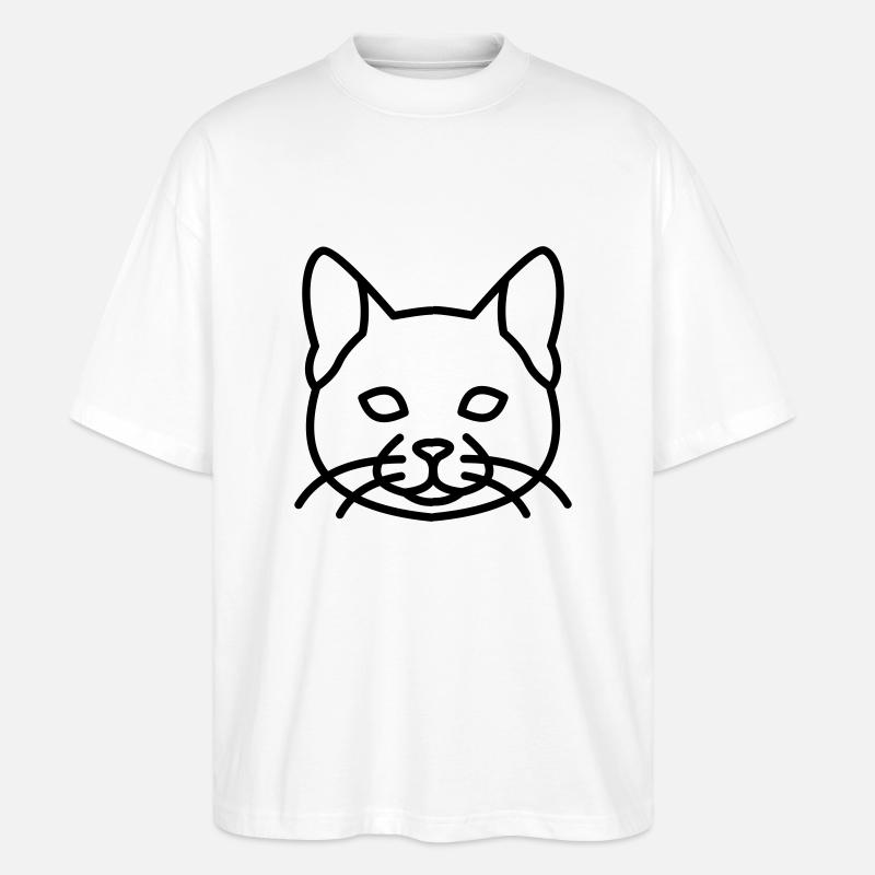 Chat - T-shirt bio Blaster 2.0 coupe oversize Stanley/Stella Unisexe - blanc