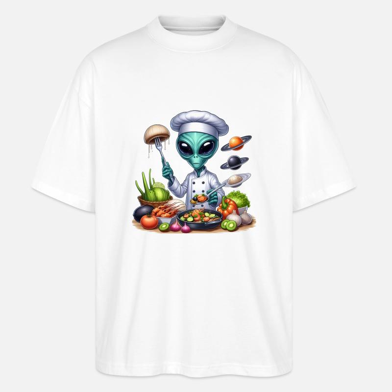 Alien Koch - Stanley/Stella Oversized Unisex Bio T-Shirt Blaster 2.0 - Weiß