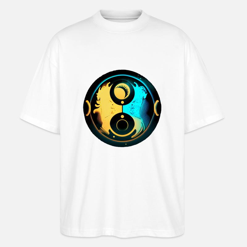 Yin-Yang-Harmonie - Stanley/Stella Oversized Unisex Bio T-Shirt Blaster 2.0 - Weiß