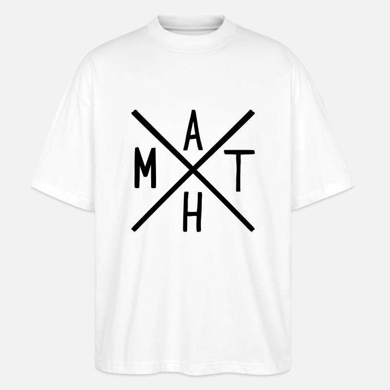 Math - Stanley/Stella Oversized Unisex Organic T-shirt Blaster 2.0 - white