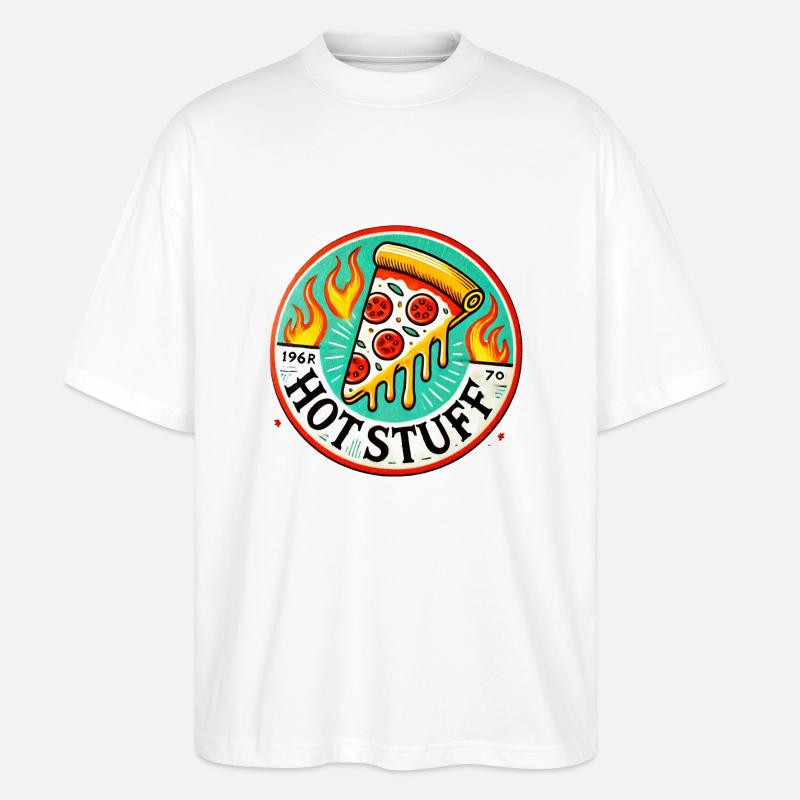 Hot Stuff Pizza - Stanley/Stella Oversized Unisex Bio T-Shirt Blaster 2.0 - Weiß