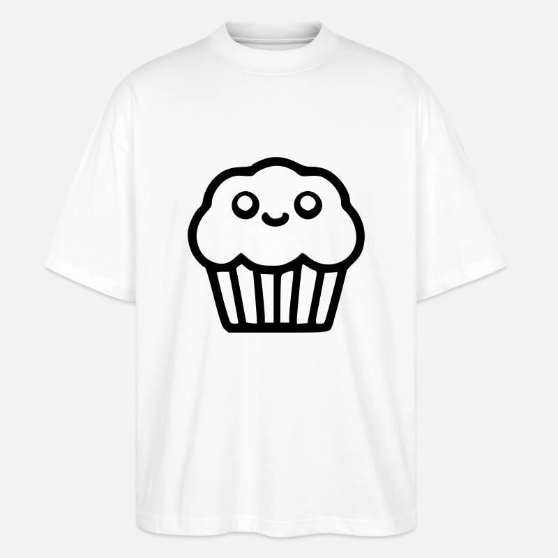 Süßer Muffin - Stanley/Stella Oversized Unisex Bio T-Shirt Blaster 2.0 - Weiß