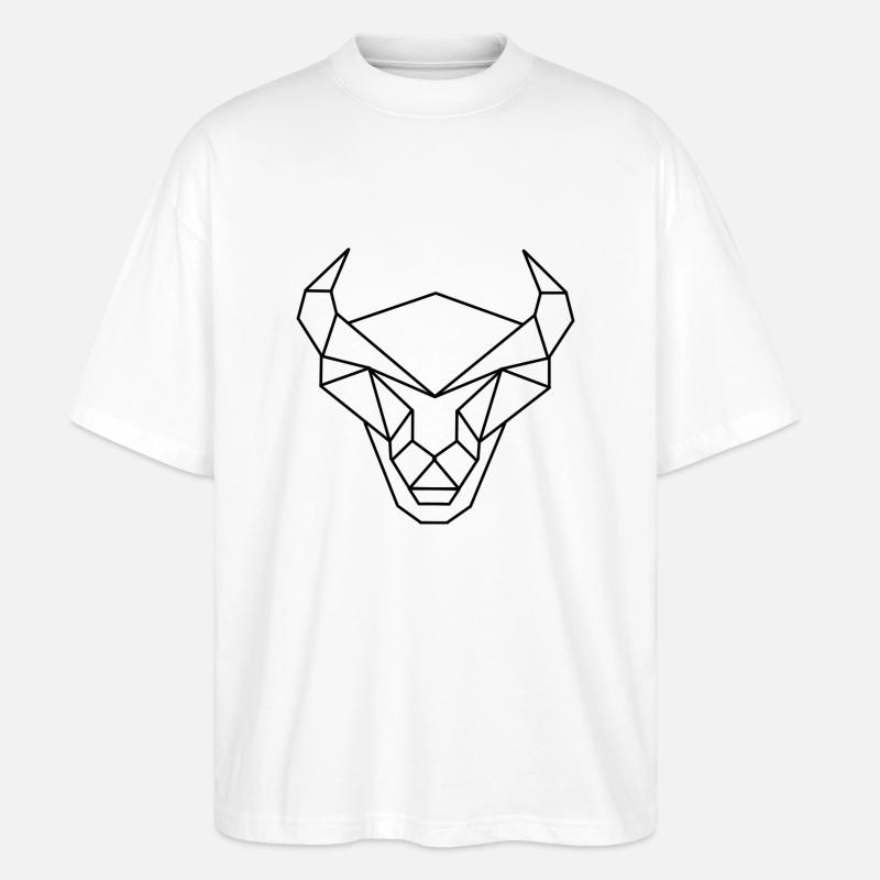 Stier - Stanley/Stella Oversized Unisex Bio T-Shirt Blaster 2.0 - Weiß