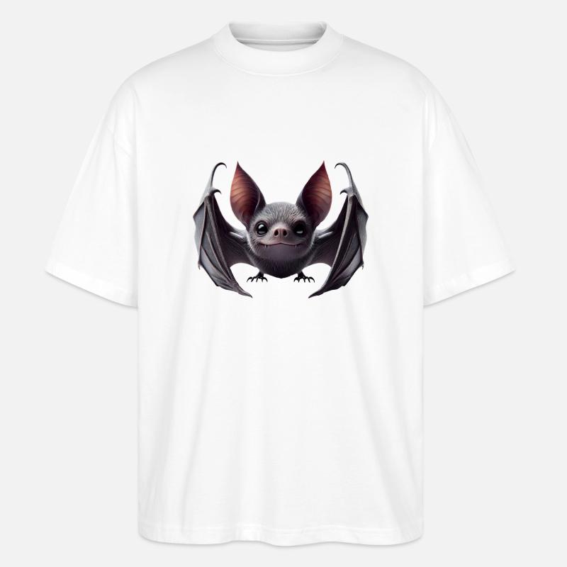Fledermaus 2 - Stanley/Stella Oversized Unisex Bio T-Shirt Blaster 2.0 - Weiß