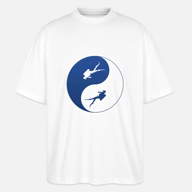 Diving Tauchen Taucher - Stanley/Stella Oversized Unisex Bio T-Shirt Blaster 2.0 - Weiß