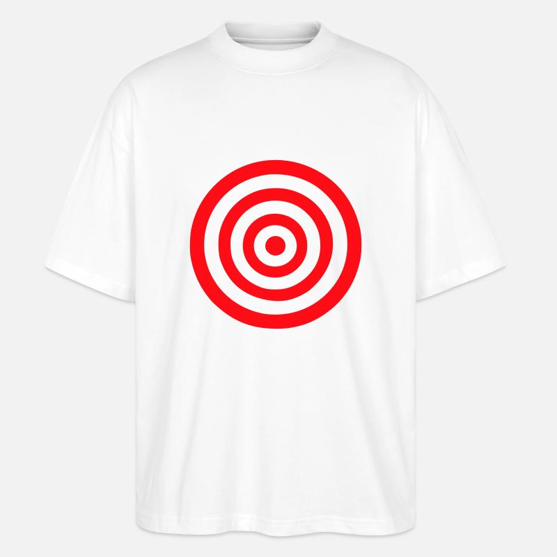 Zielscheibe - Stanley/Stella Oversized Unisex Bio T-Shirt Blaster 2.0 - Weiß